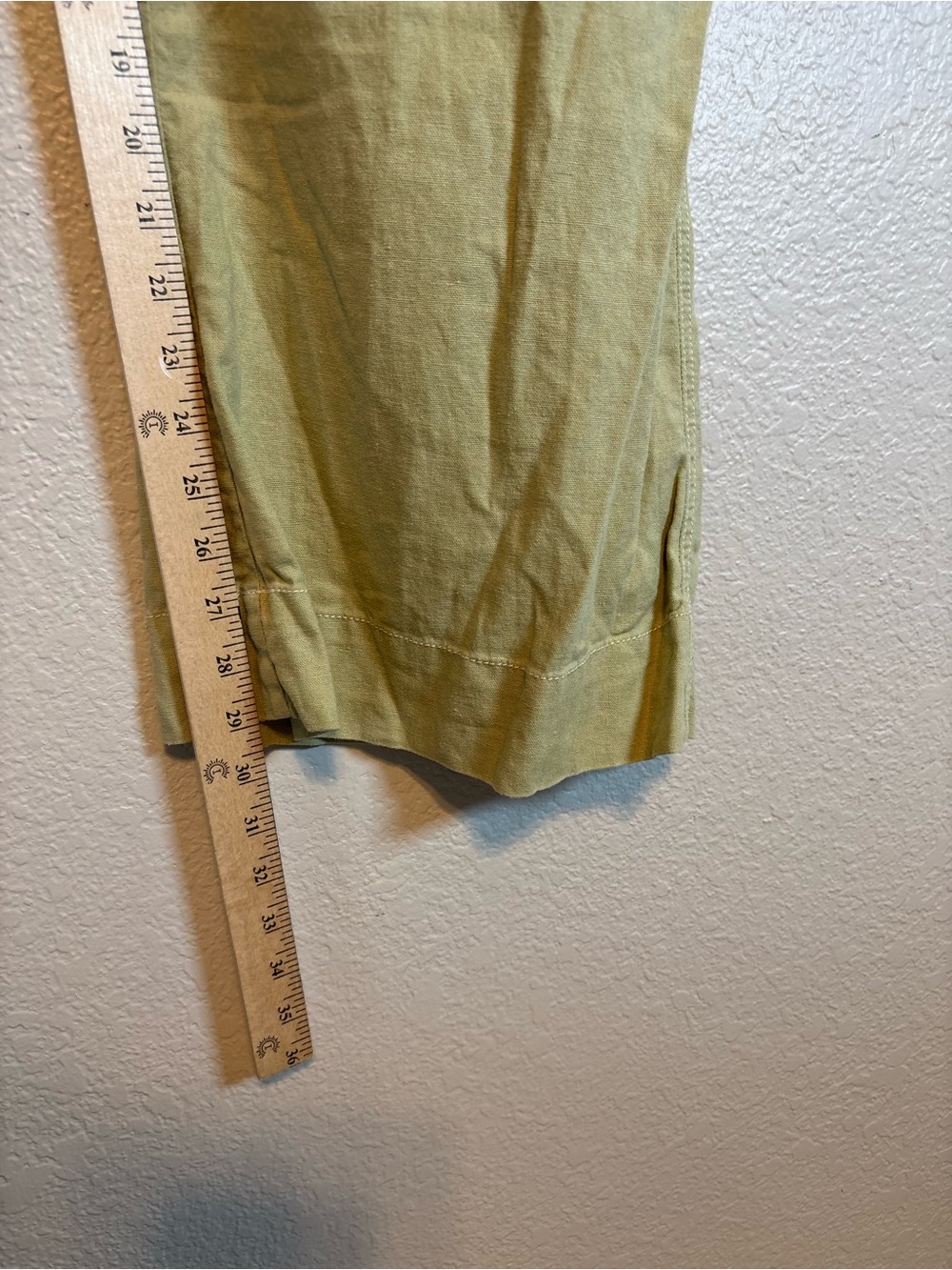 BDG Olive Five-Pocket Linen Pants Urban Outfitters Olive Green - Picture 11 of 11